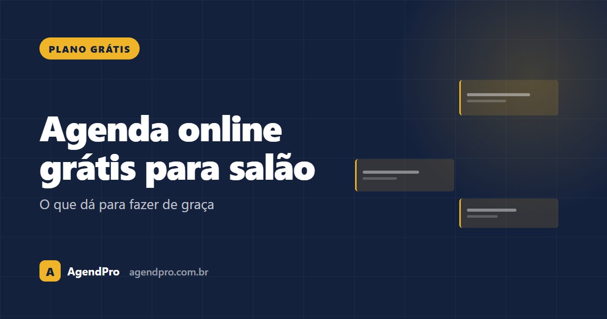 Agenda online grátis para salão e manicure: o que dá para fazer de graça (2026)